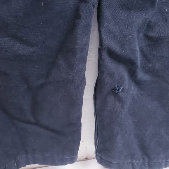 Carhartt Overalls Mens 36x30 Black Bib Double Knee Insulated R02 BLK - Picture 8 of 11